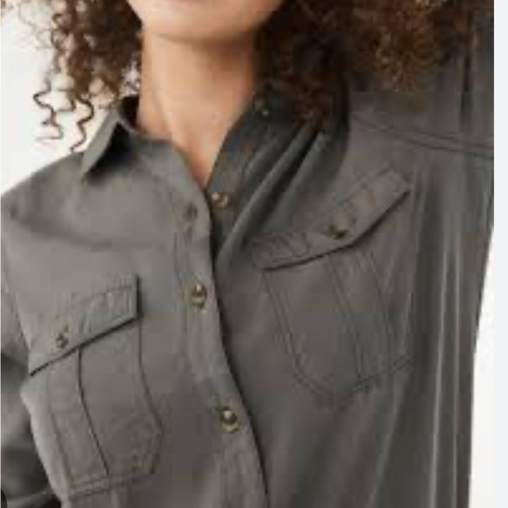 Aeropostale Charcoal Classic Fit Shirt